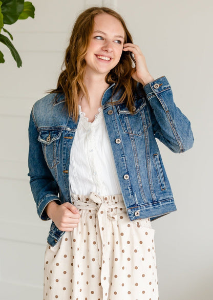 Bamboo Denim Jean Jacket Tops