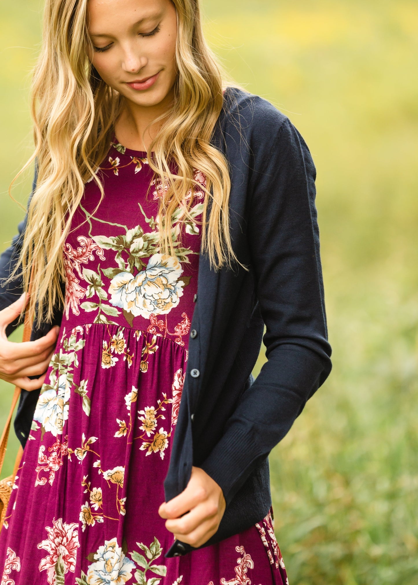 Basic + Classic Navy Cardigan Tops