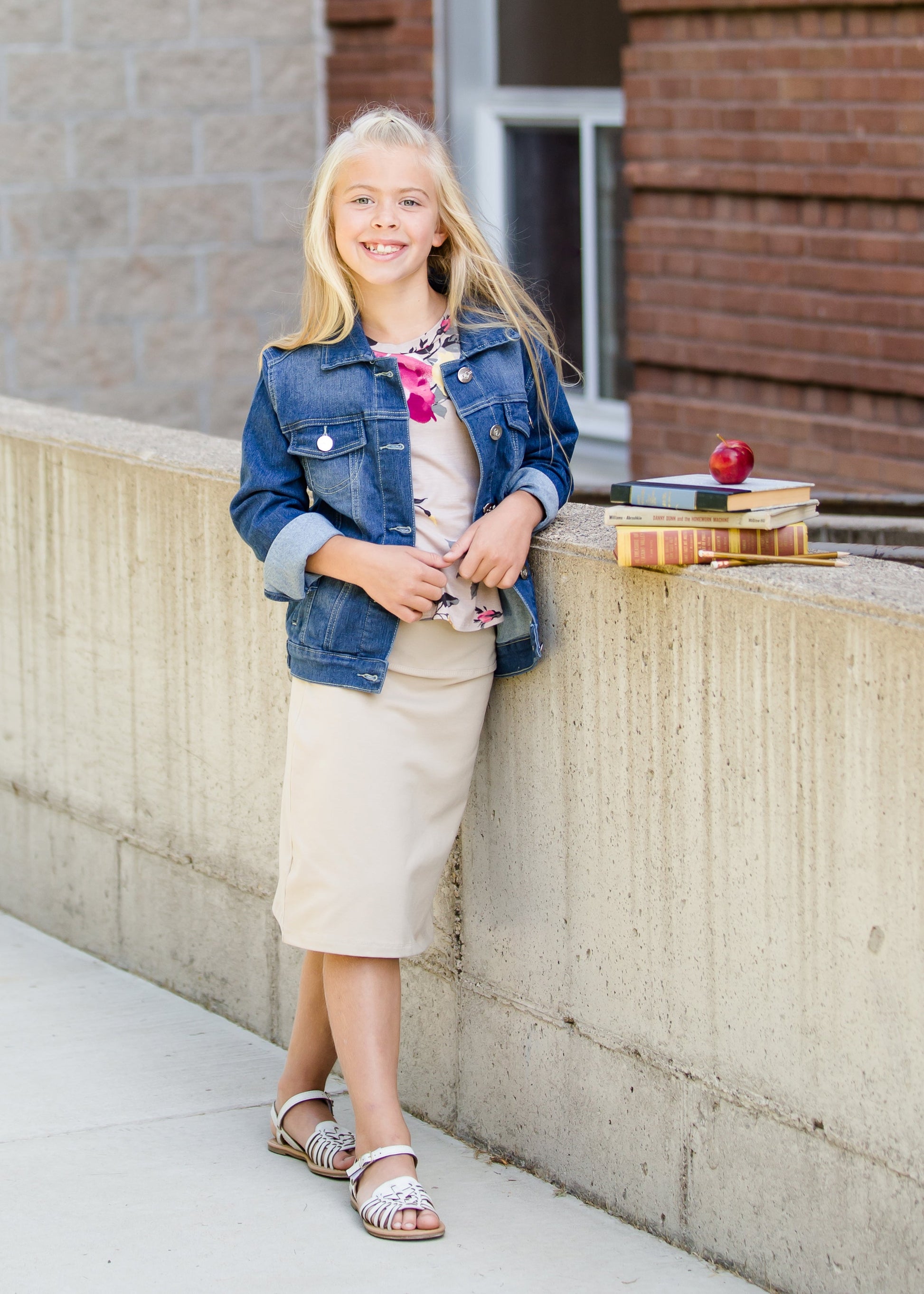 girls classic jean jacket