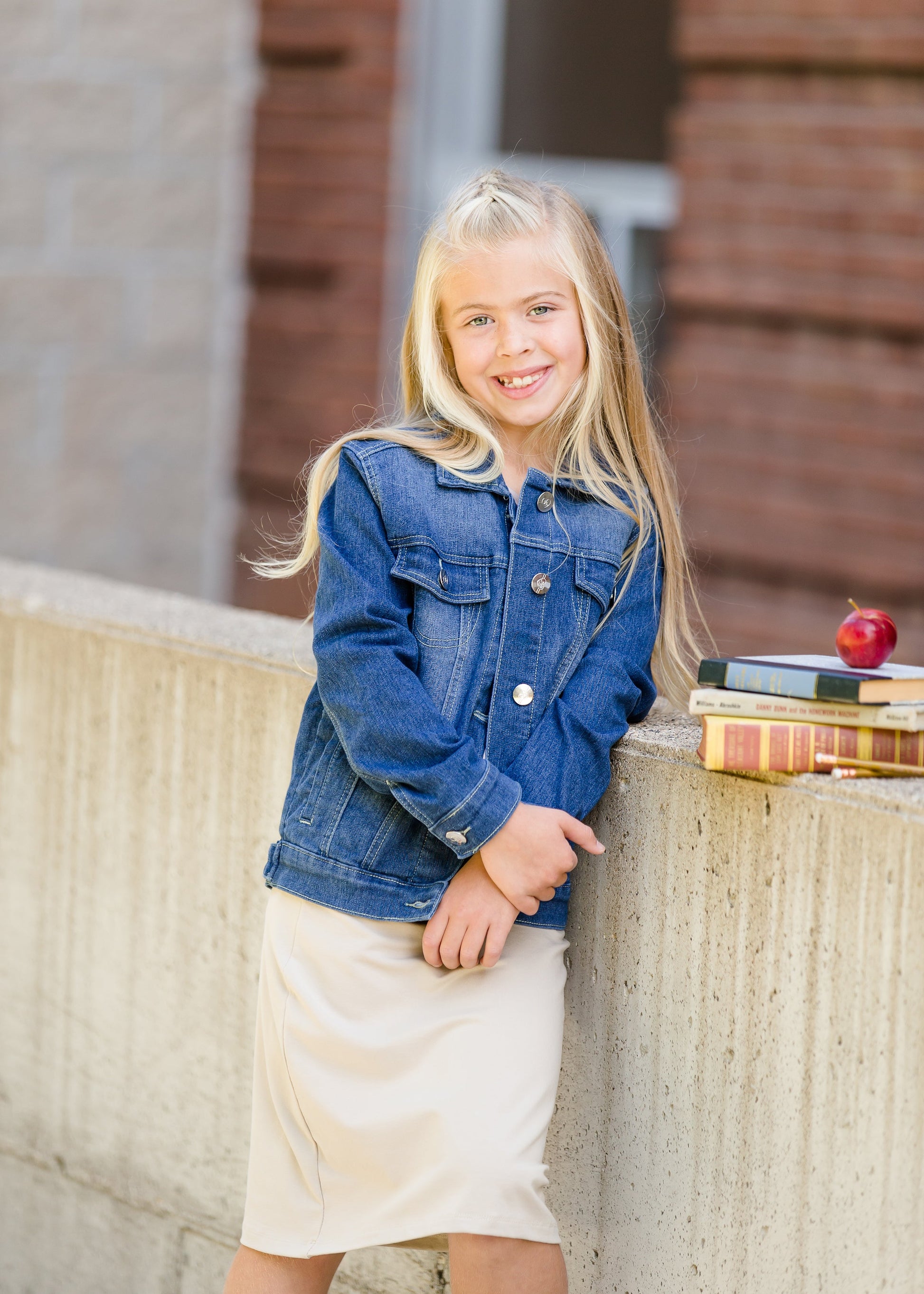 girls classic jean jacket