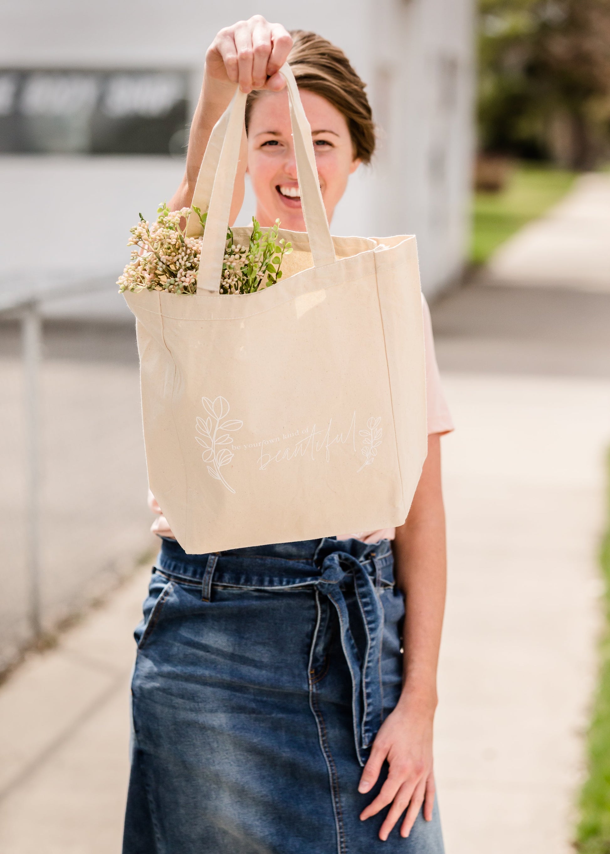 Beautiful Stand Up Canvas Tote Home & Lifestyle