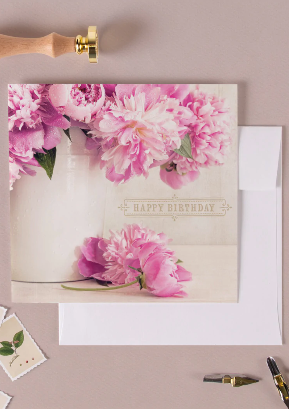 Birthday Greeting Cards Gifts Happy Birthday Peony