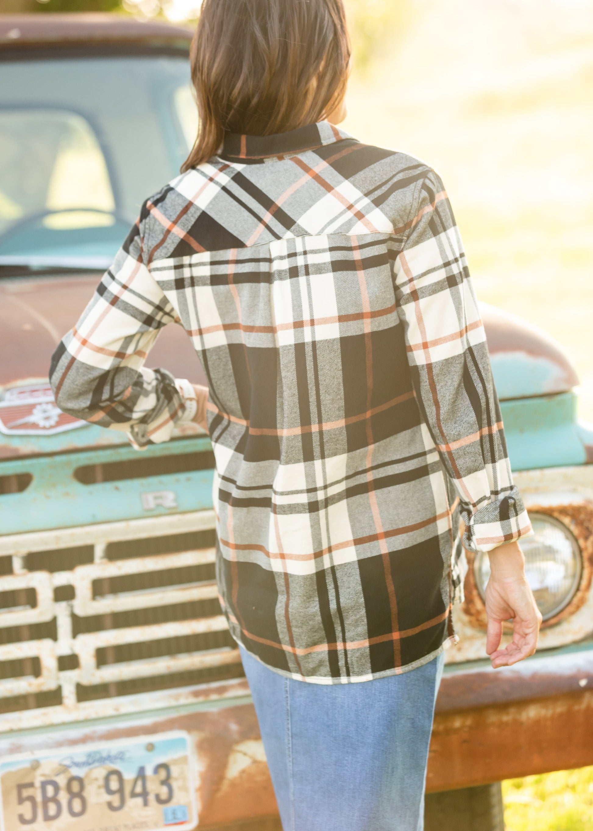 Black Copper Mila Flannel Shirt - FINAL SALE Tops