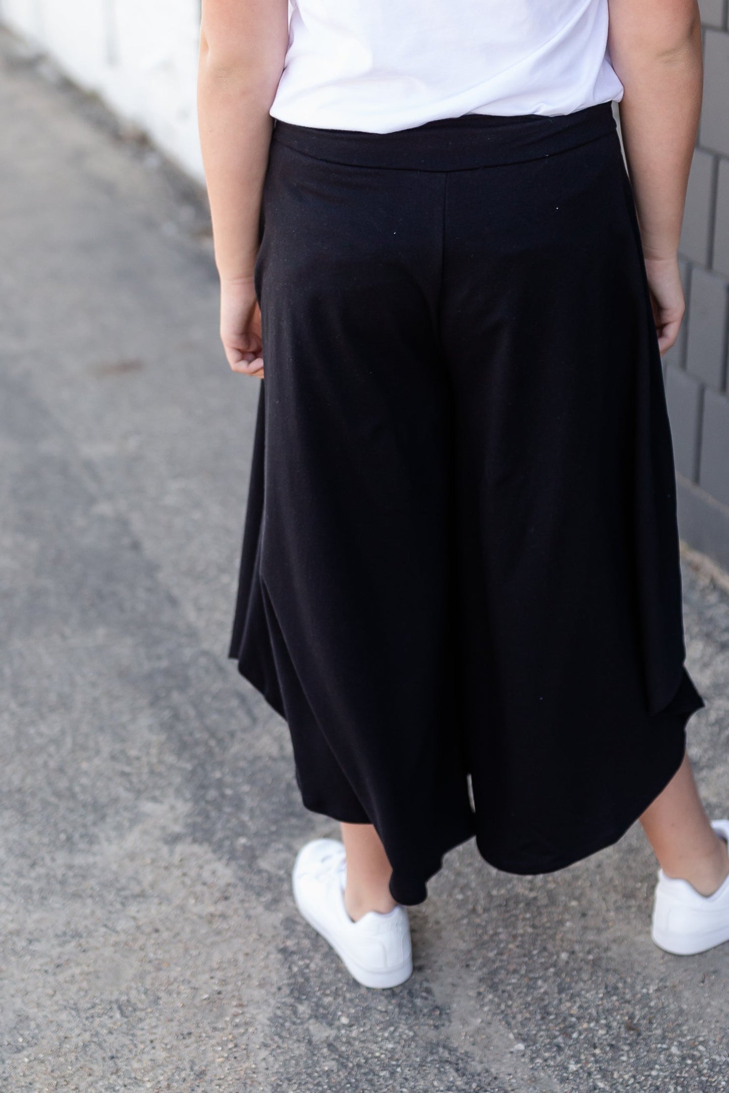 Black Wide Leg Gauchos - FINAL SALE Skirts