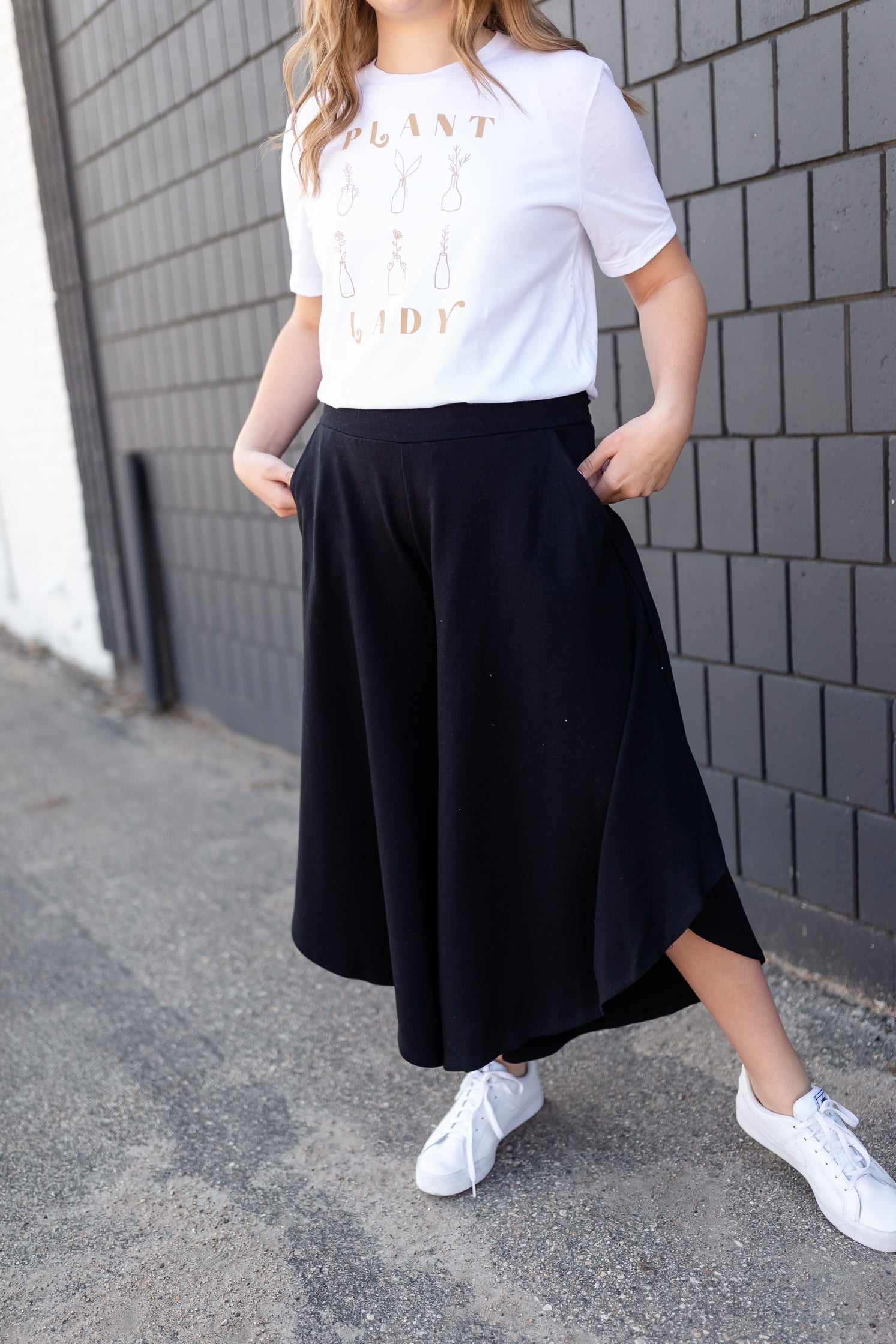 Black Wide Leg Gauchos - FINAL SALE Skirts