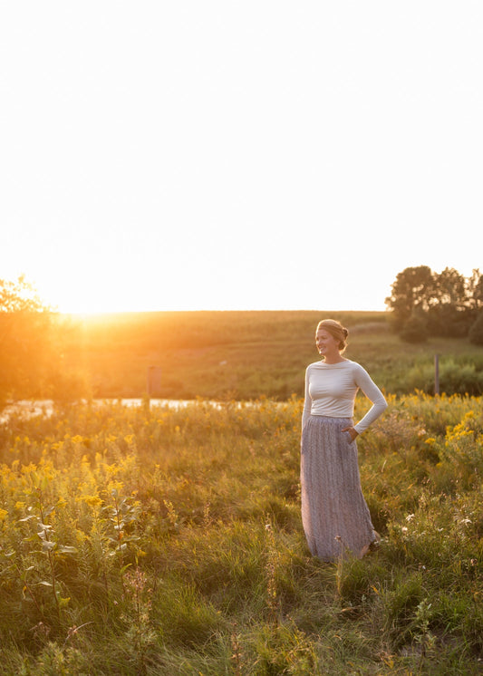 Blue Mirage Floral Maxi Skirt -FINAL SALE Skirts