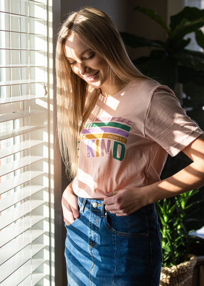 Blush Be Kind Graphic Tee - FINAL SALE Tops