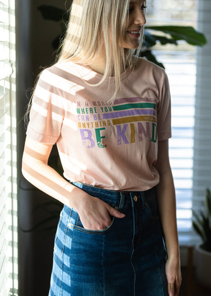 Blush Be Kind Graphic Tee - FINAL SALE Tops