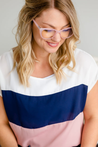 Blush Classic Frame Blue Light Glasses - FINAL SALE Accessories