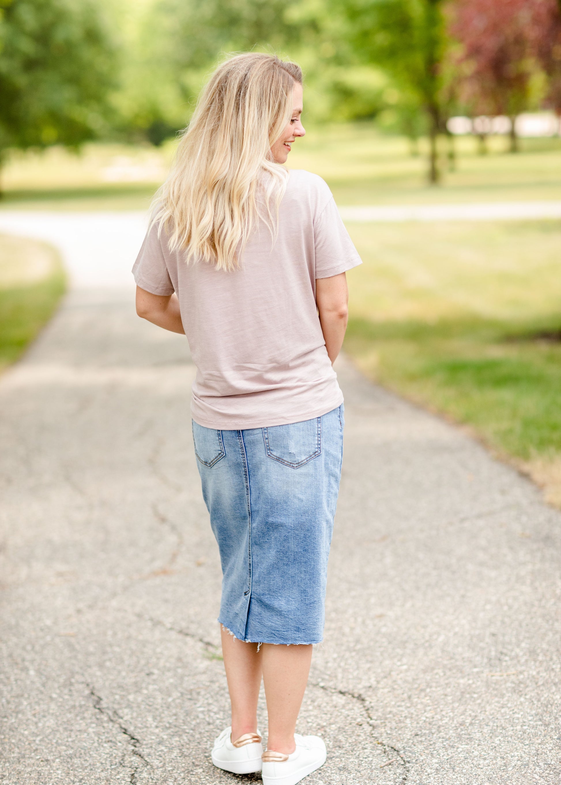 Blush Drop Shoulder Tee - FINAL SALE Tops