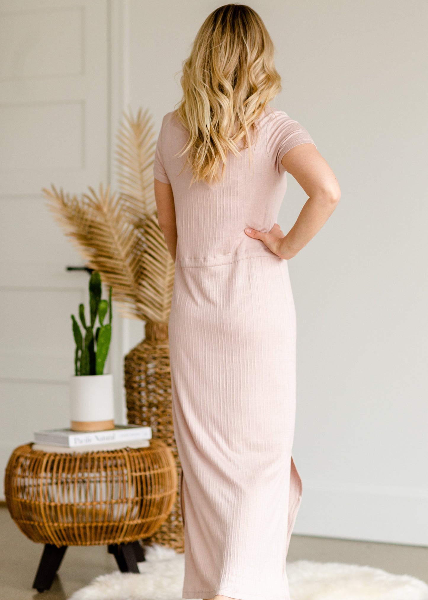 Blush Jersey Short Sleeve Dress - FINAL SALE Dresses