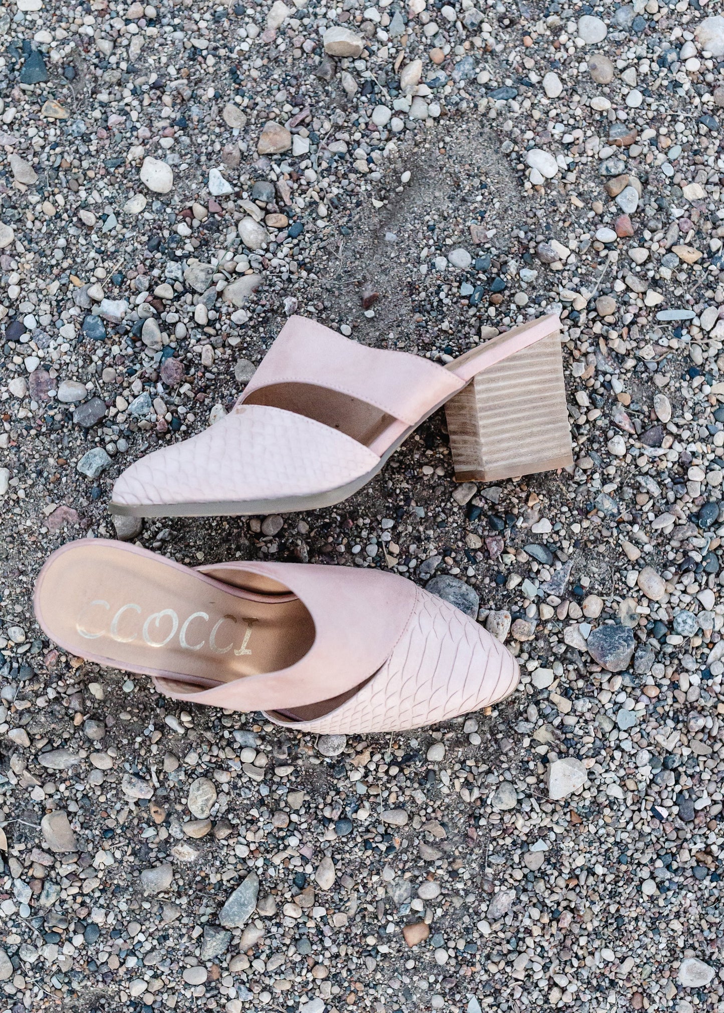 Blush Mule Slip On Heel - FINAL SALE Shoes