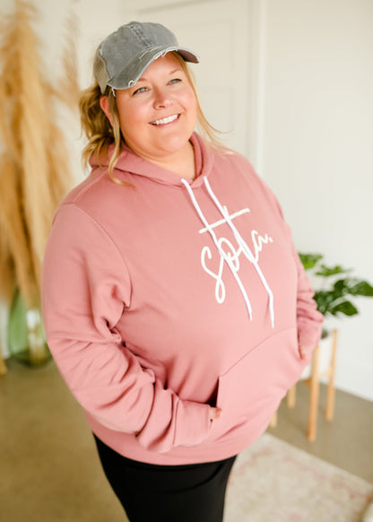 Blush Sota Hooded Sweatshirt - FINAL SALE Tops