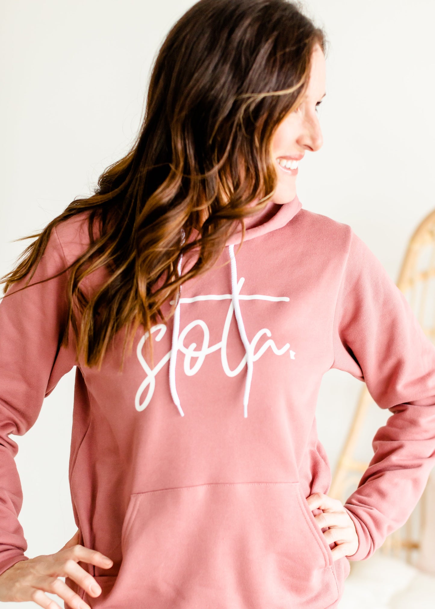 Blush Sota Hooded Sweatshirt - FINAL SALE Tops