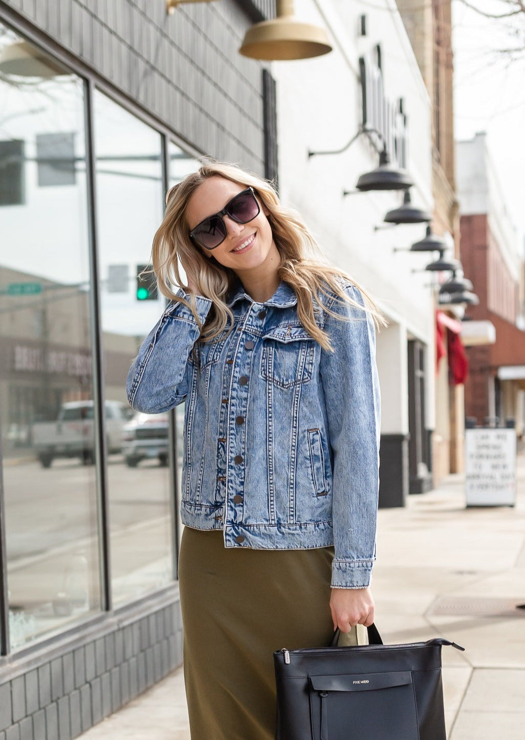 Boyfriend Denim Jean Jacket - FINAL SALE Tops Kut from the Kloth