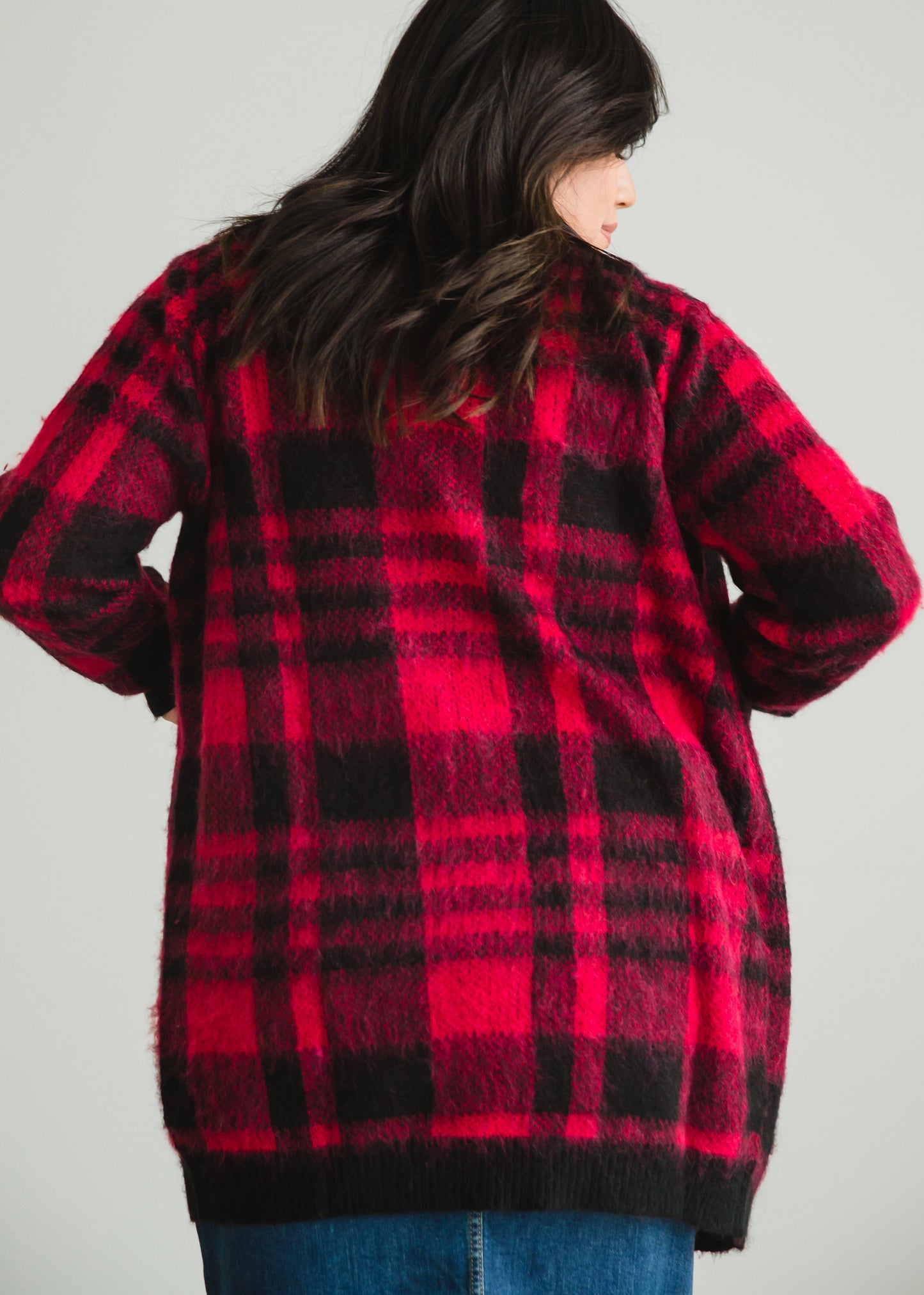 Buffalo Check Plaid Open Front Cardigan - FINAL SALE Layering Essentials