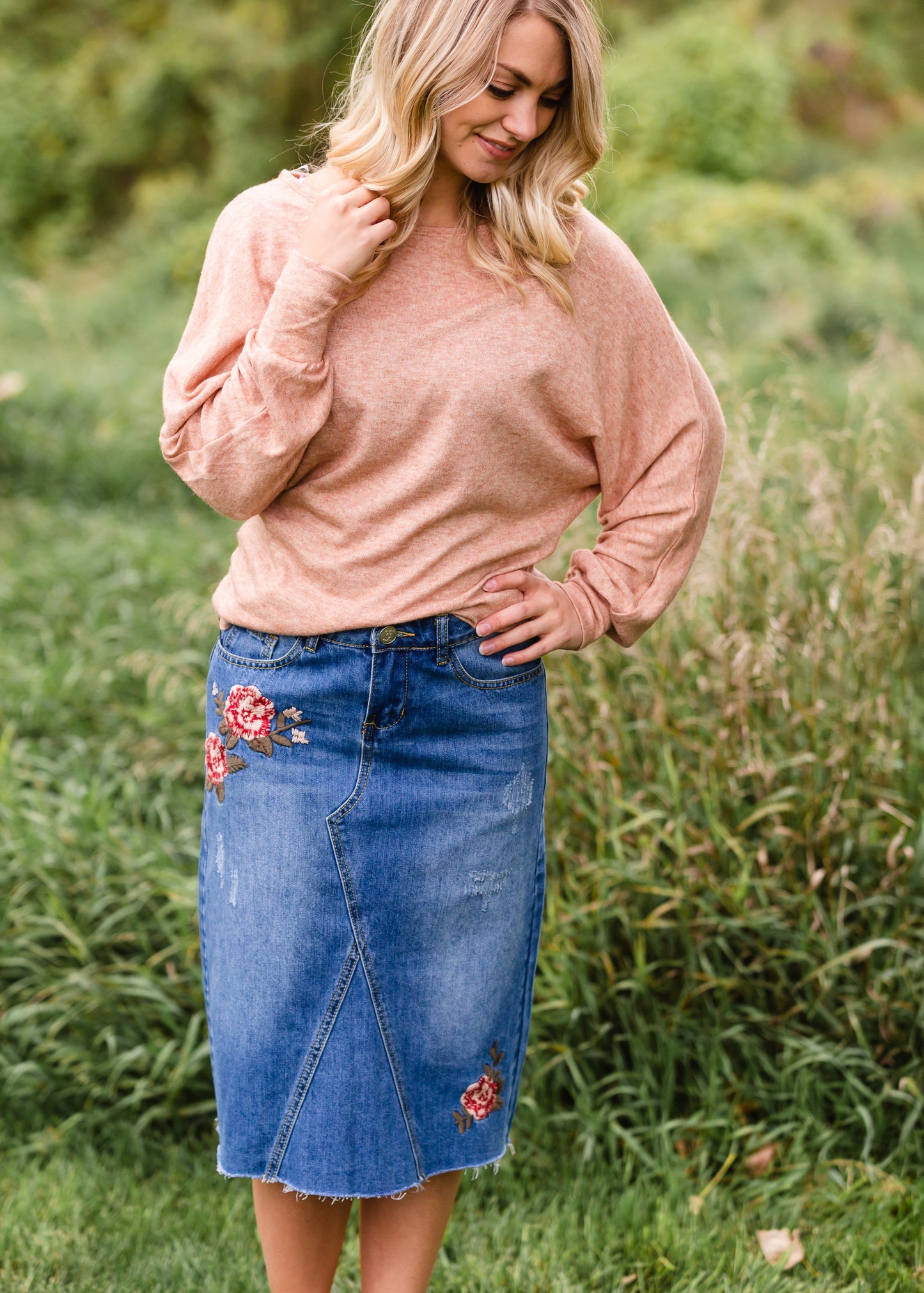 Burnt Orange Boat Neck Top - FINAL SALE Tops