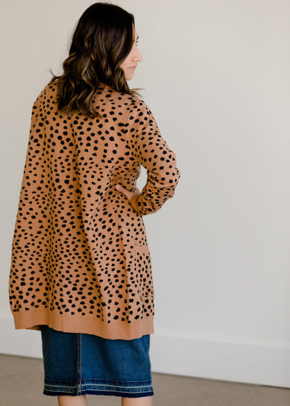 Cheetah Print Open Front Cardigan - FINAL SALE Layering Essentials