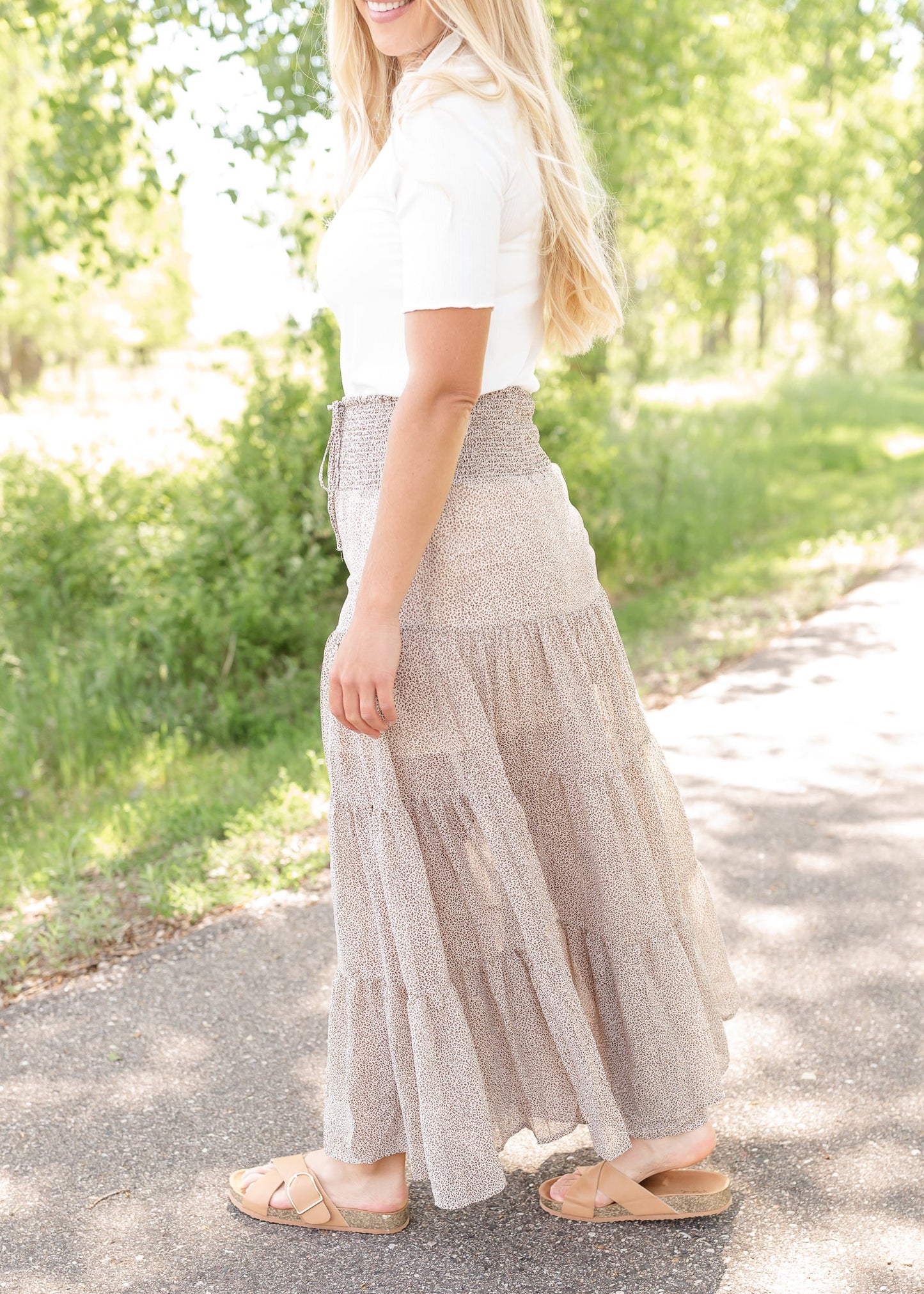 Cheetah Taupe Maxi Skirt - FINAL SALE Skirts