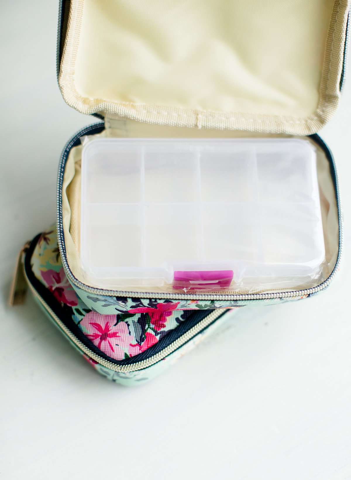 Floral pill case with a Christian quote on the cover saying Choose Hope.