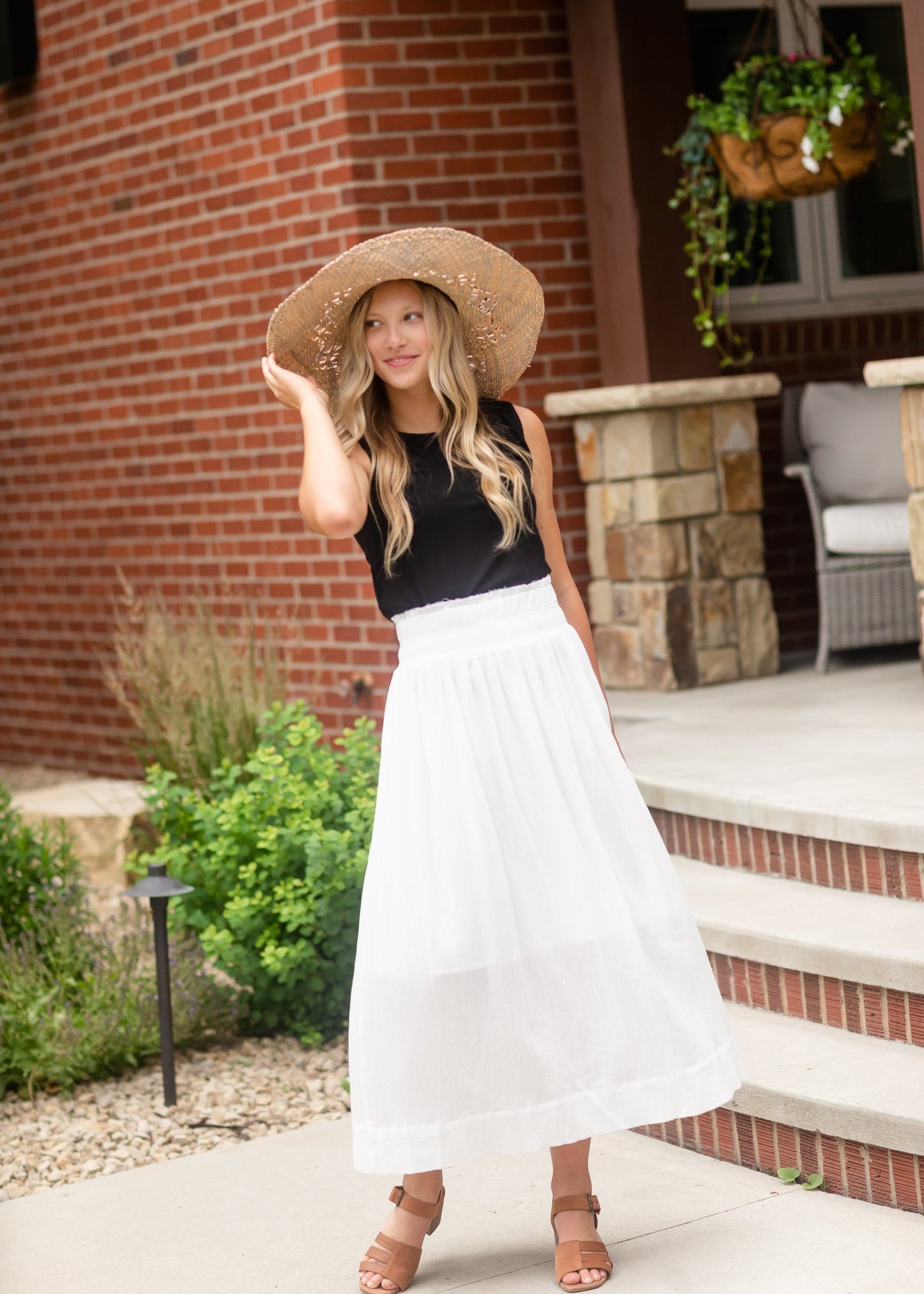 Classic White Cotton Maxi Skirt - FINAL SALE Skirts