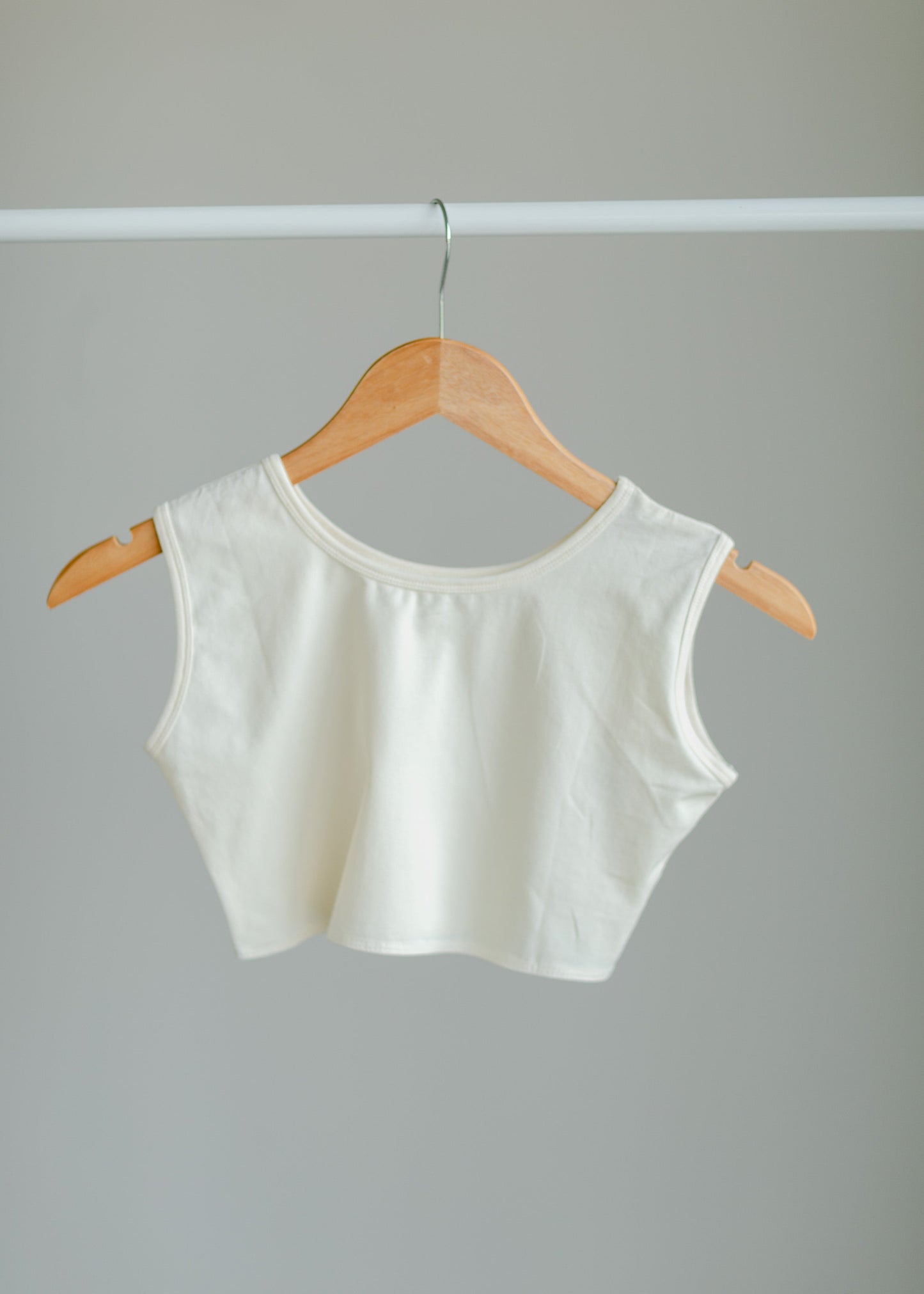 Cotton Demi Layering Tank Tops Inherit-SOP Ivory / XS