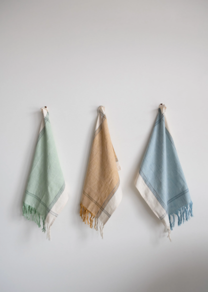 Cotton Tea Towels w/ Fringe - Set of 3 Home & Lifestyle Creative Co-op