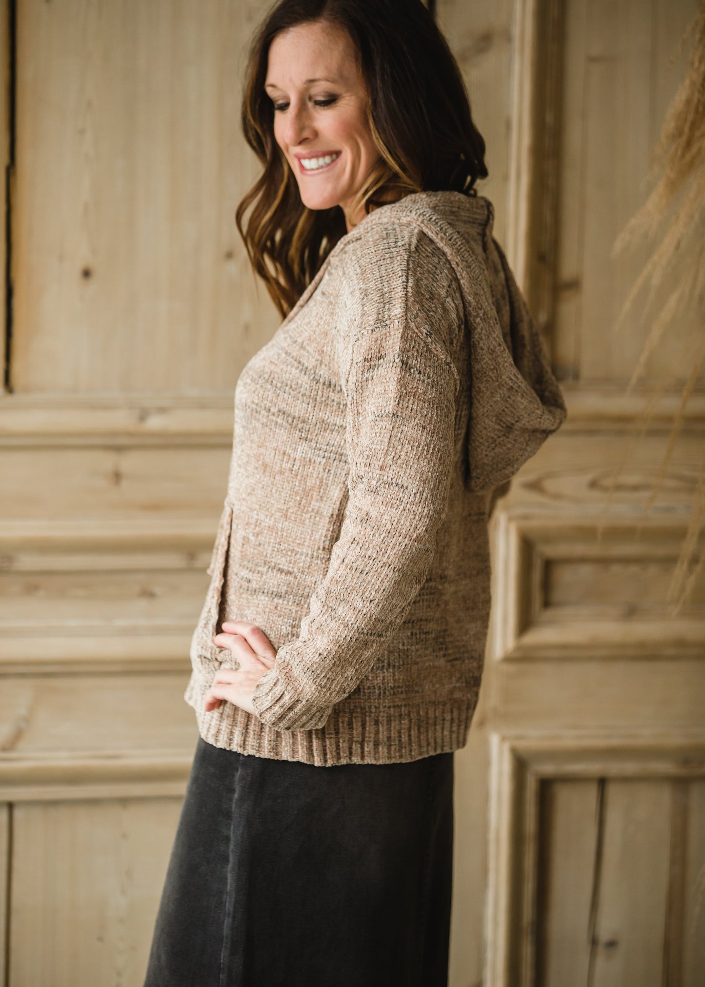 Cozy Chenille Hooded Sweater - FINAL SALE Shirt