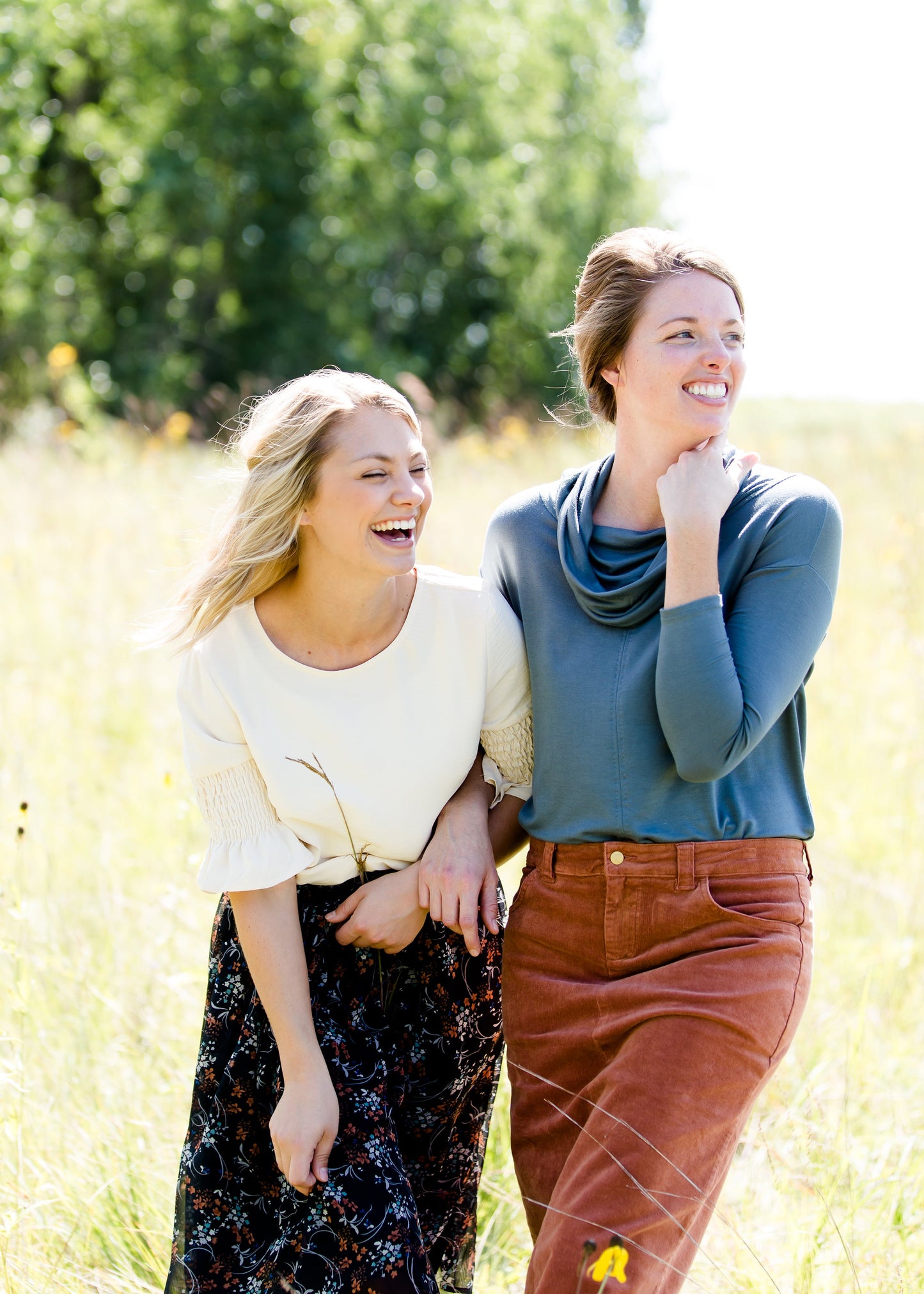 teal cowl neck sweater