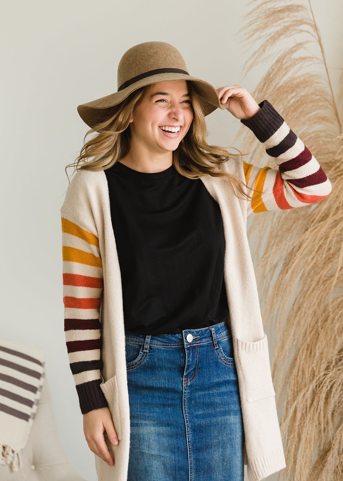 Cozy Striped Warm Cardigan - FINAL SALE Layering Essentials