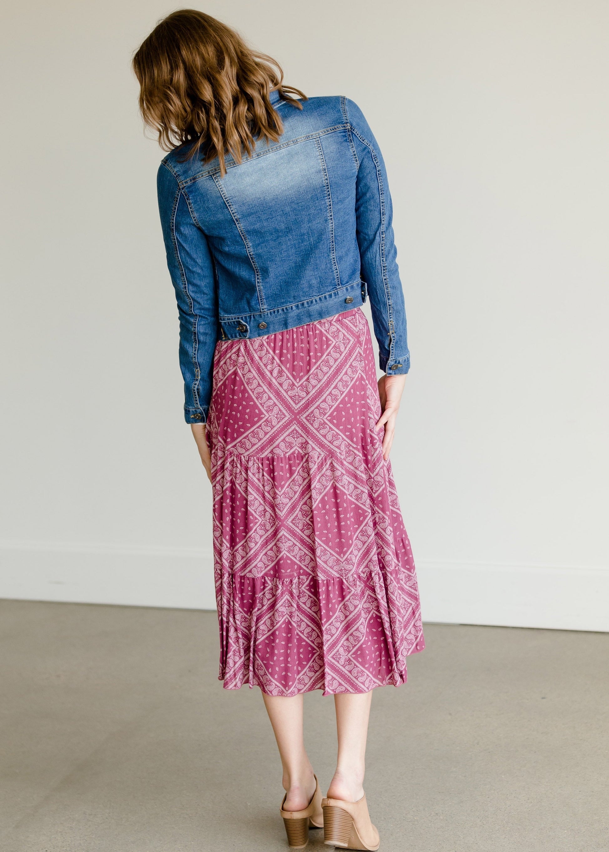 Crinkle Tiered Midi Skirt - FINAL SALE Skirts