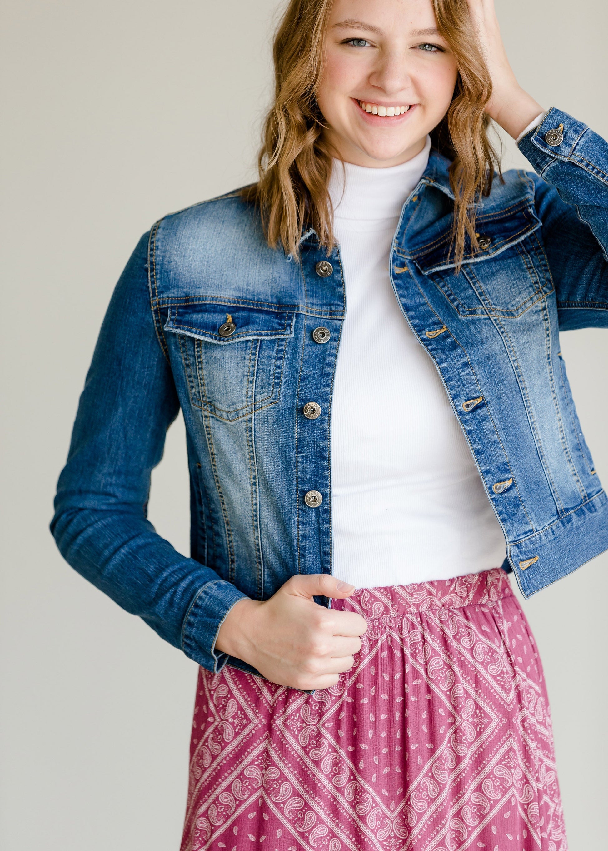 Dark Denim Jean Jacket - FINAL SALE Layering Essentials