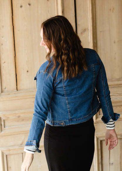 Dark Denim Jean Jacket - FINAL SALE Tops