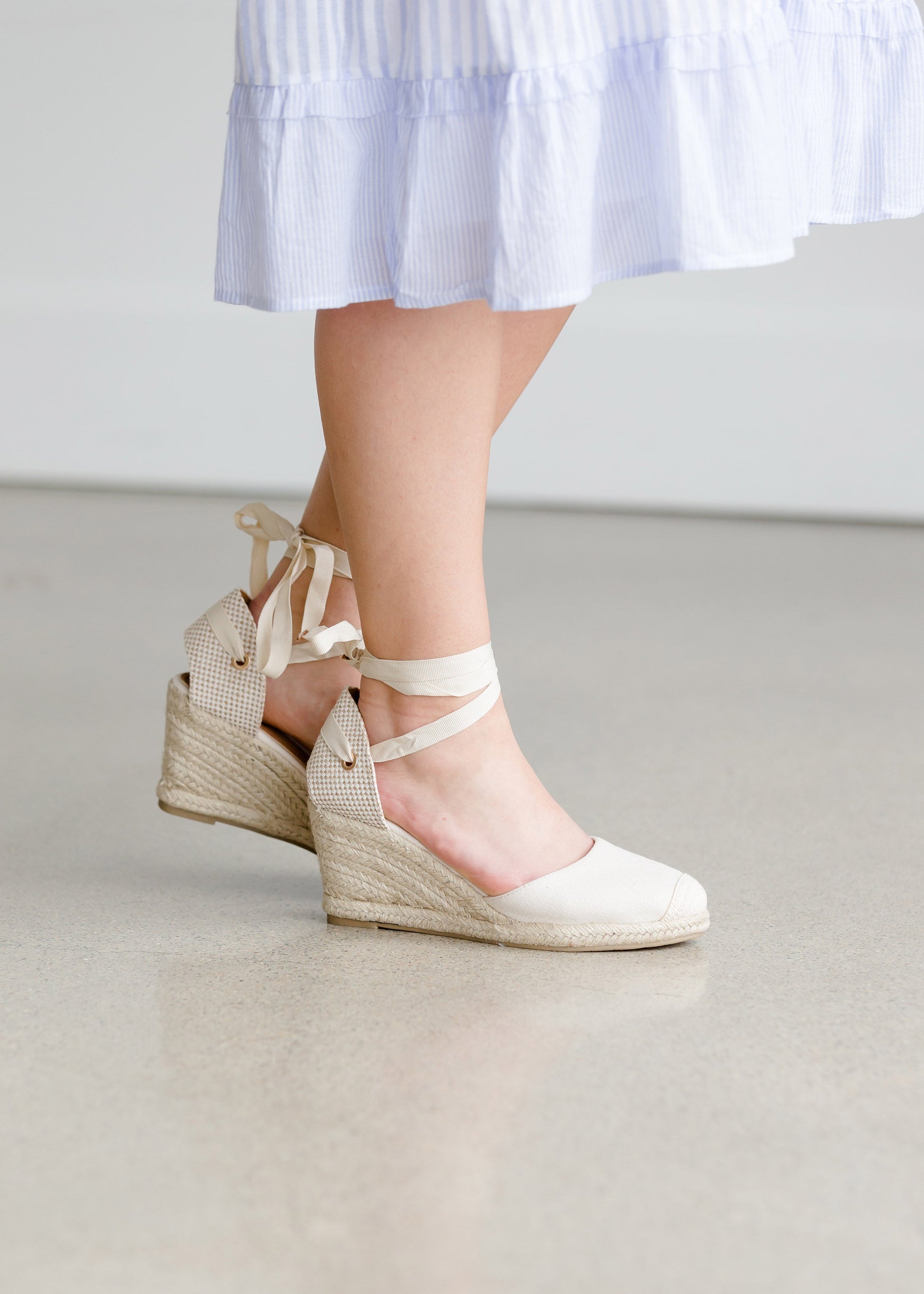 Espadrille Lace Up Wedge - FINAL SALE Shoes