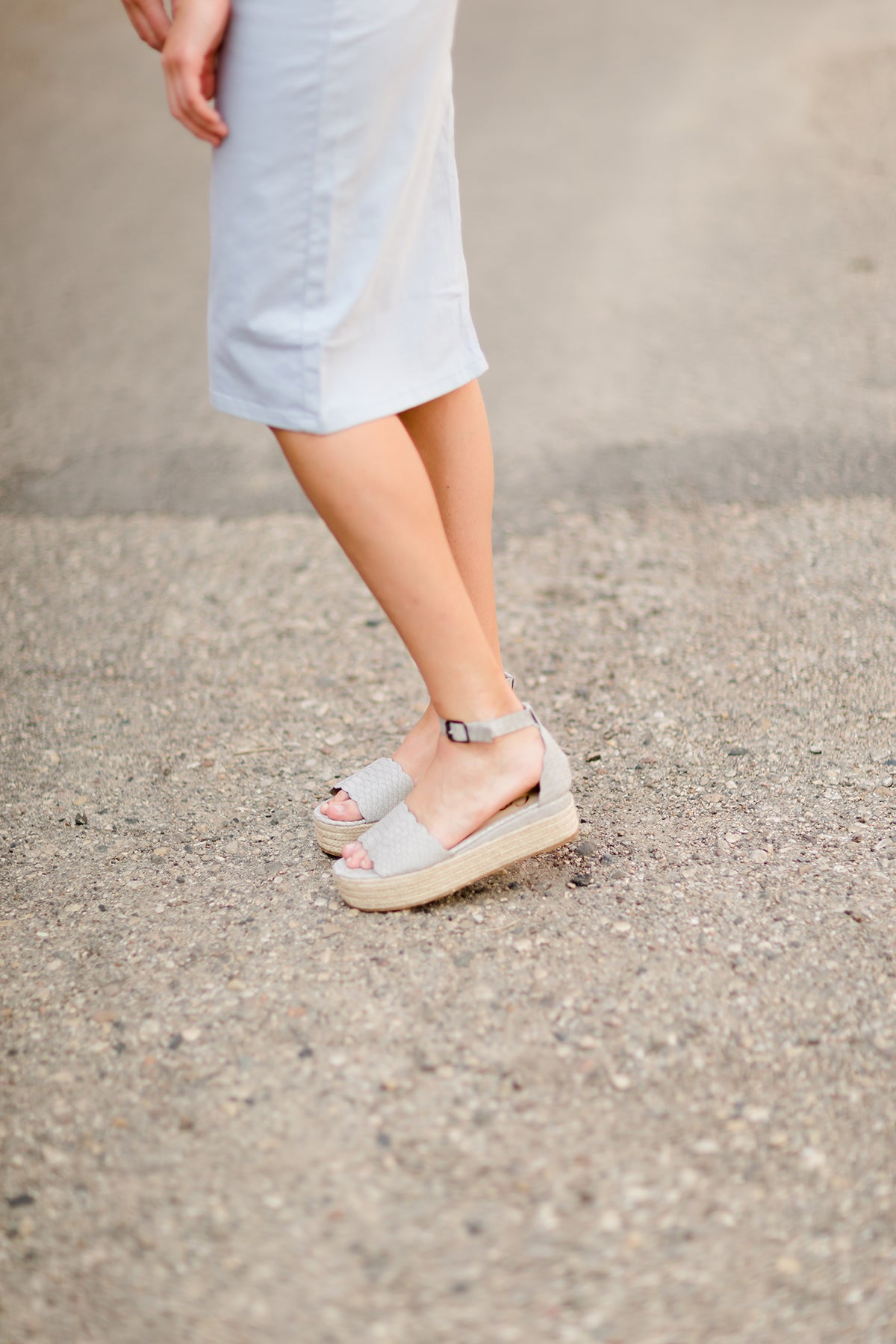 snake texture blue platform wedge heels