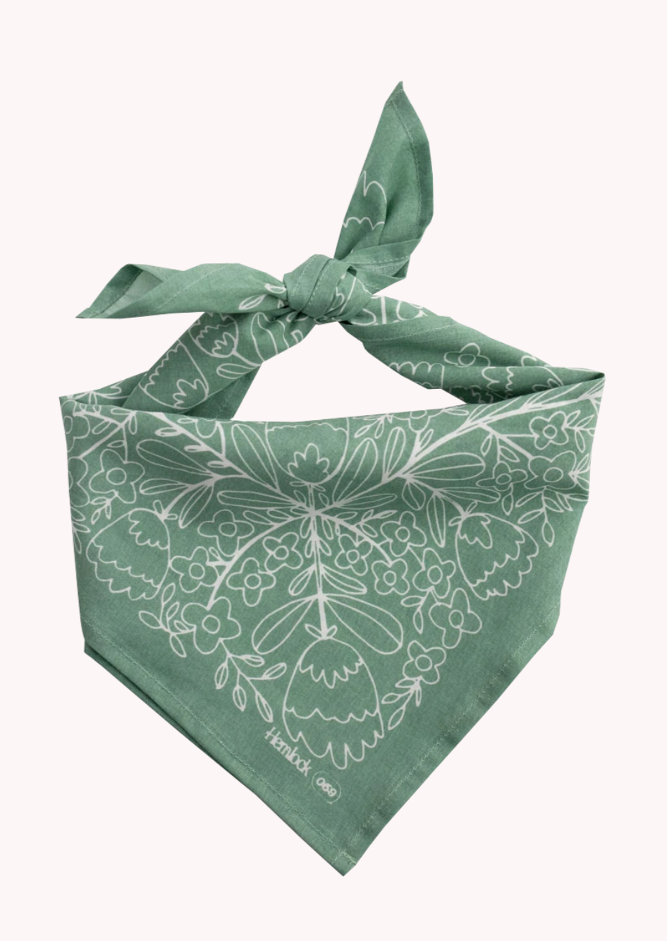 Feminine Soft Printed Bandana - FINAL SALE Accessories Green