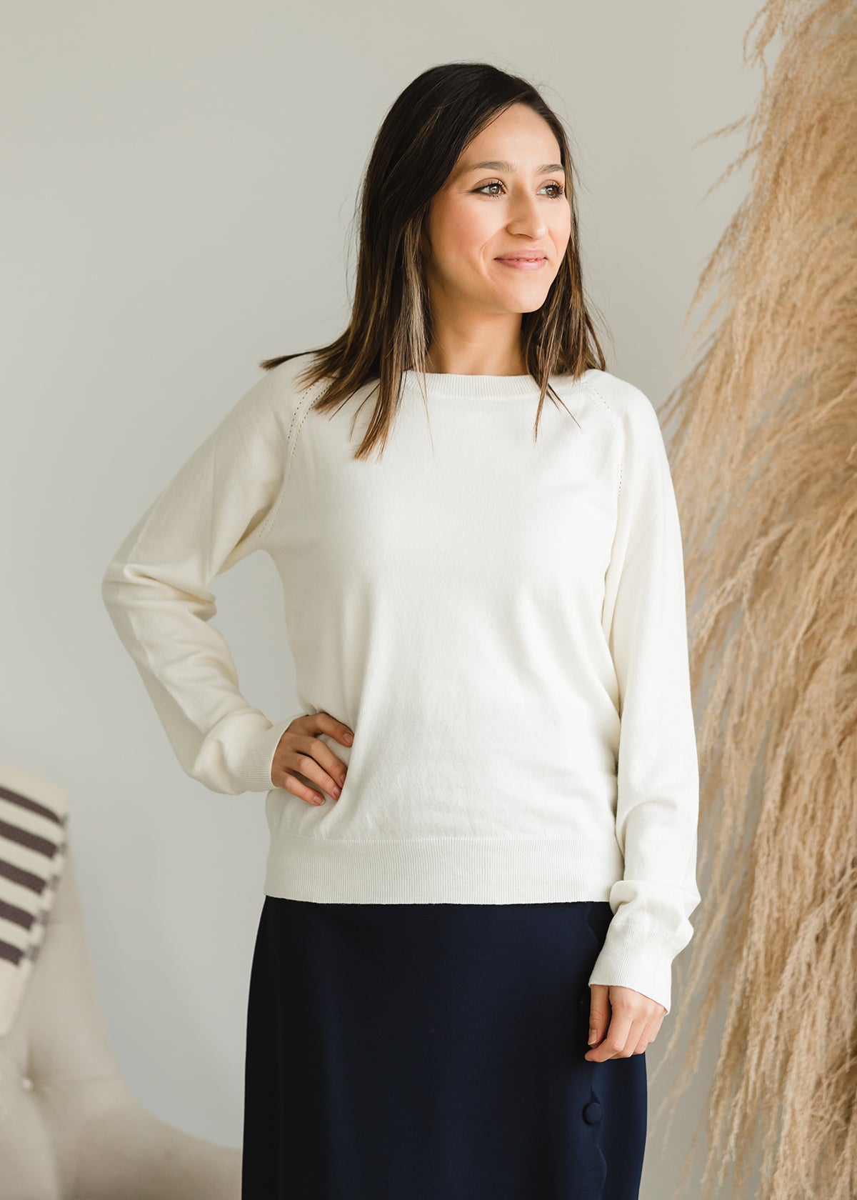 Fine Knit Cozy Sweater Tops