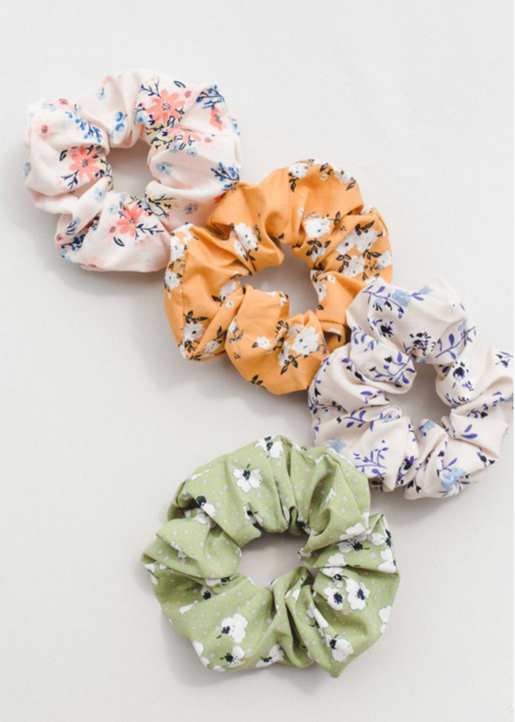 Floral Hair Scrunchies Accessories