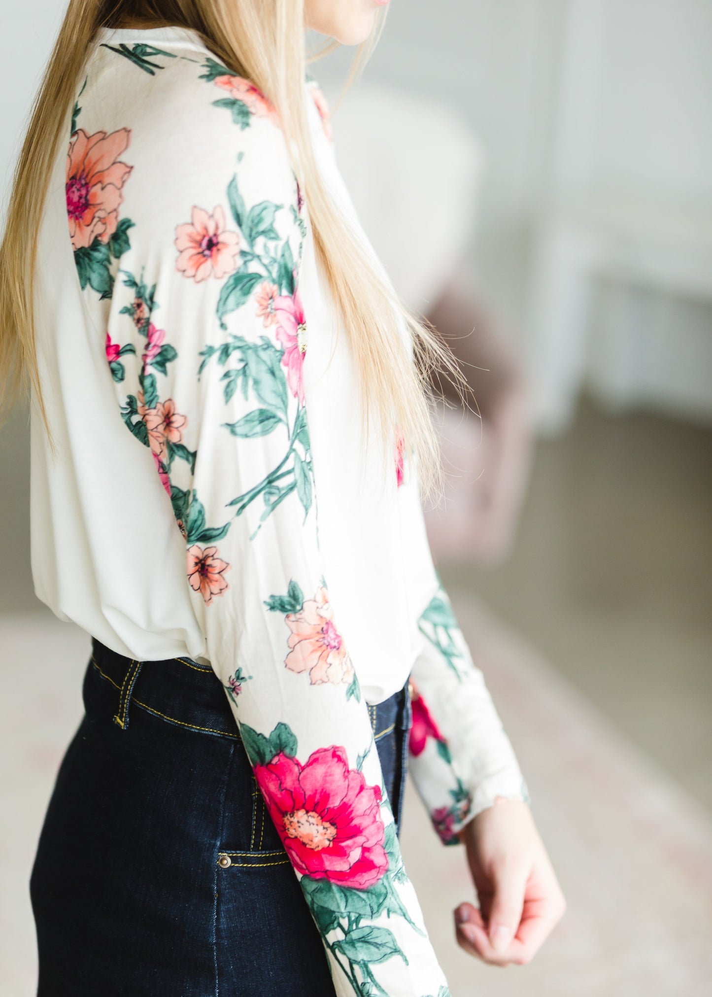 Floral Mixed Pocket Top - FINAL SALE Shirt