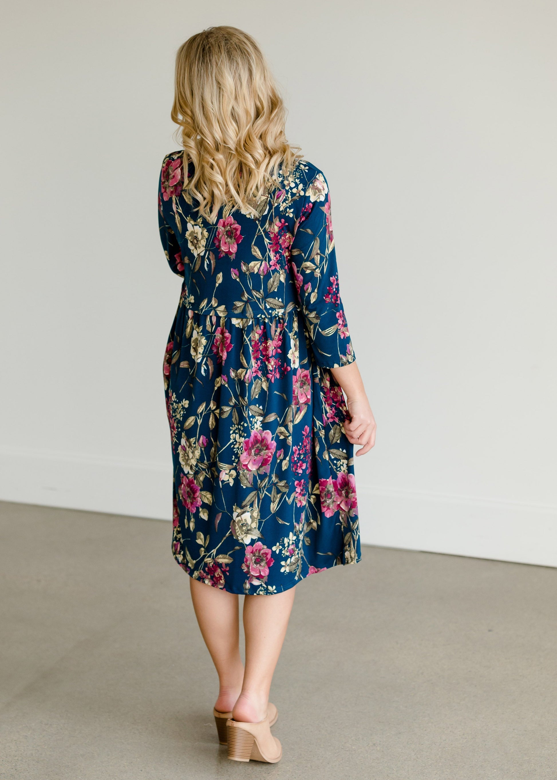 Floral Peplum Midi Dress - FINAL SALE Dresses