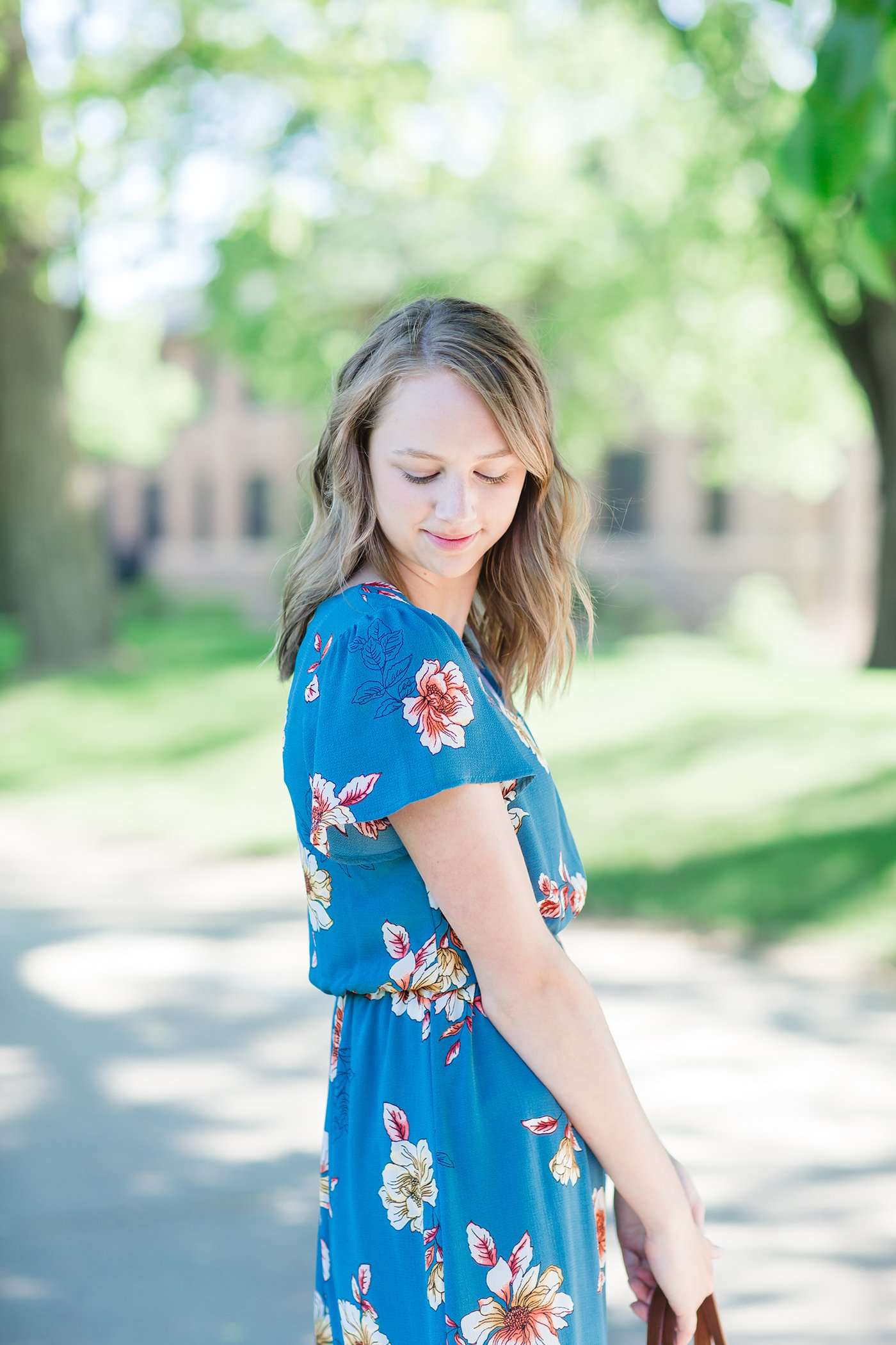 Flutter & Floral Midi Dress Dresses