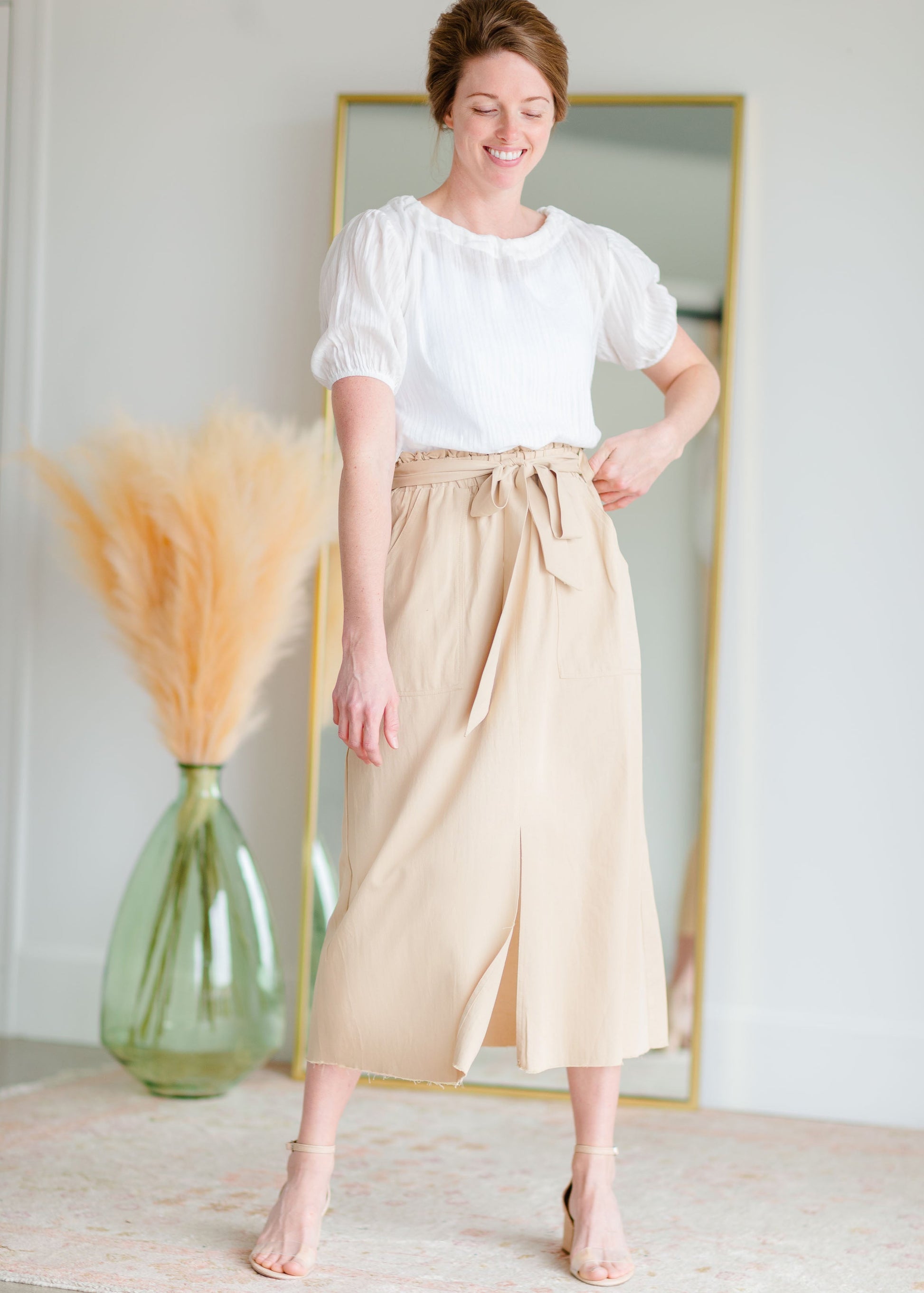 Front Slit Utility Skirt Skirts Grade & Gather