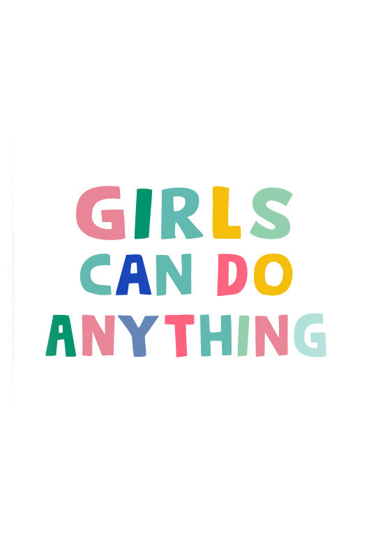 Girls Can Do Anything Sticker Accessories