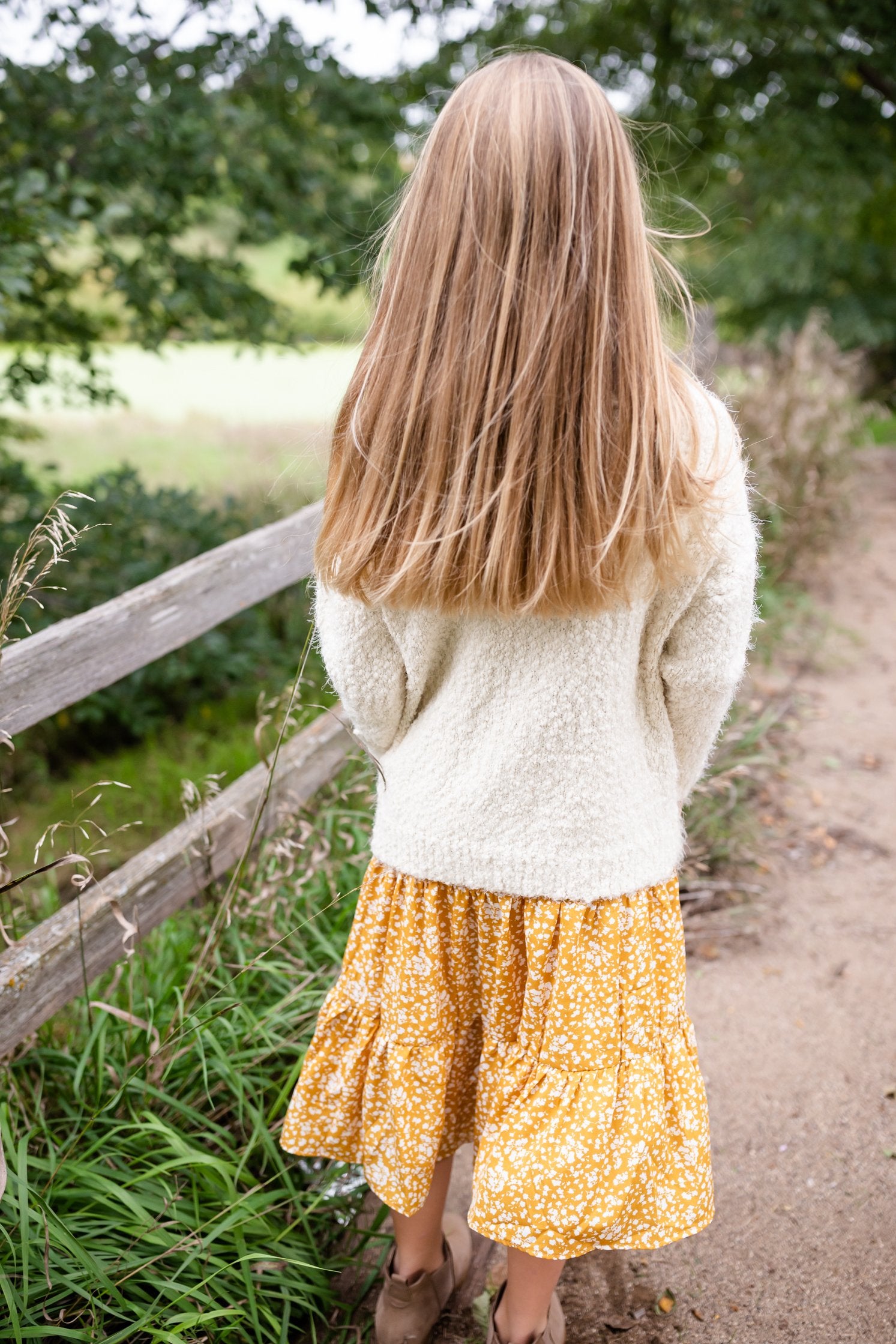 Girls Fuzzy Button Front Sweater Knit Cardigan Girls Hayden Los Angeles