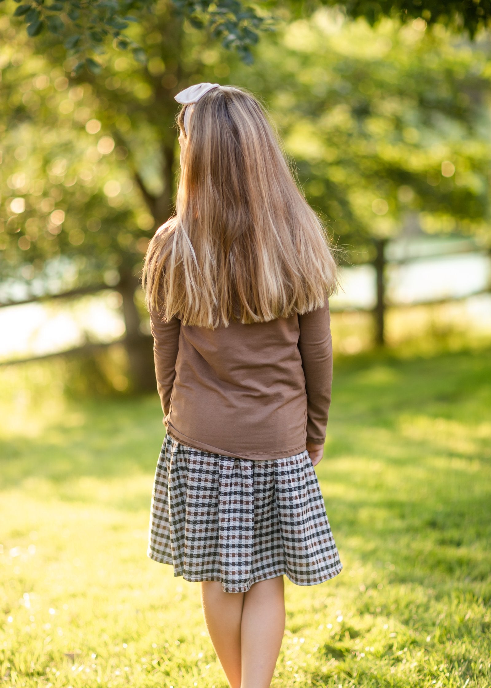 Girls Soft Cotton Dark Mocha Cardigan Girls Woodmouse & Thistle