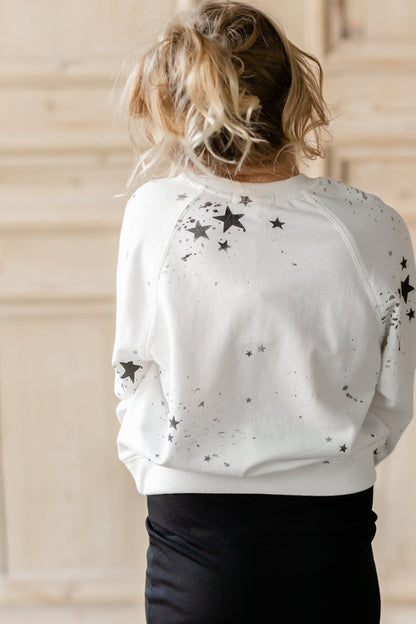 Girls Splatter Star Sweatshirt Shirt Z Supply