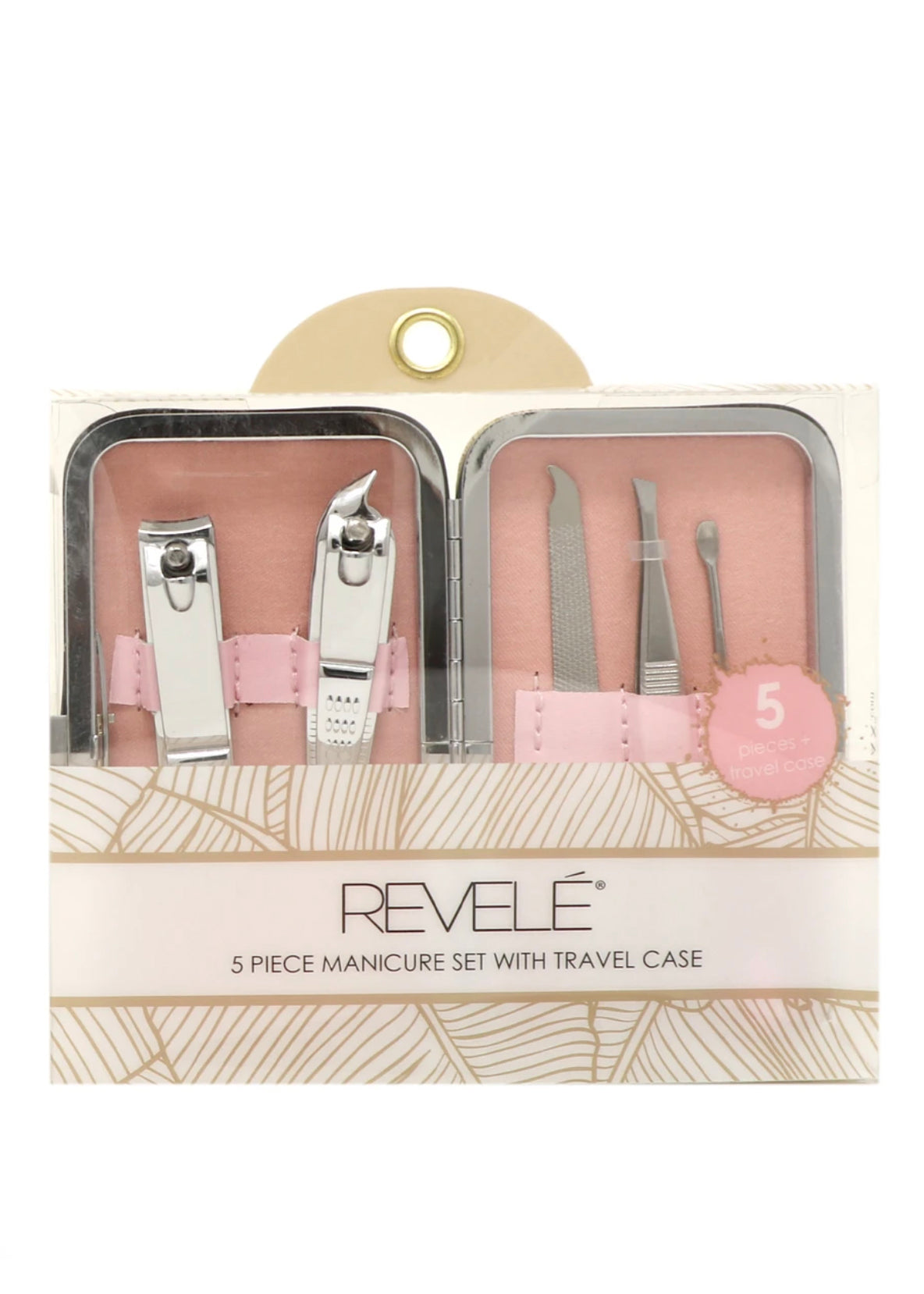 Gold + Black Leaf 5 Piece Manicure Set Home & Lifestyle