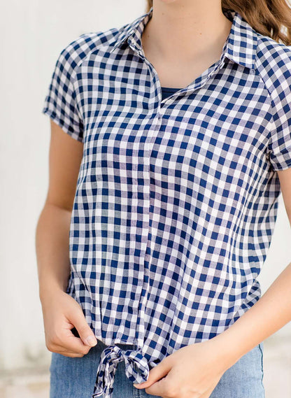 Graceful Gingham Top - FINAL SALE Tops