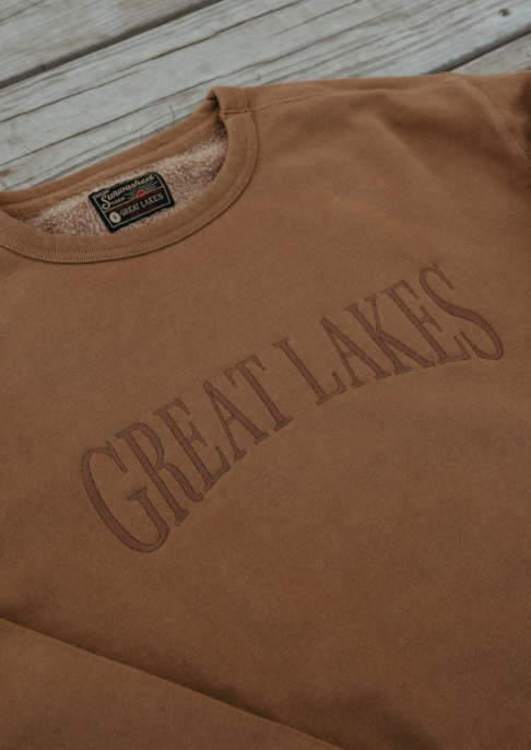 Great Lakes Embroidered Crewneck Sweatshirt Tops