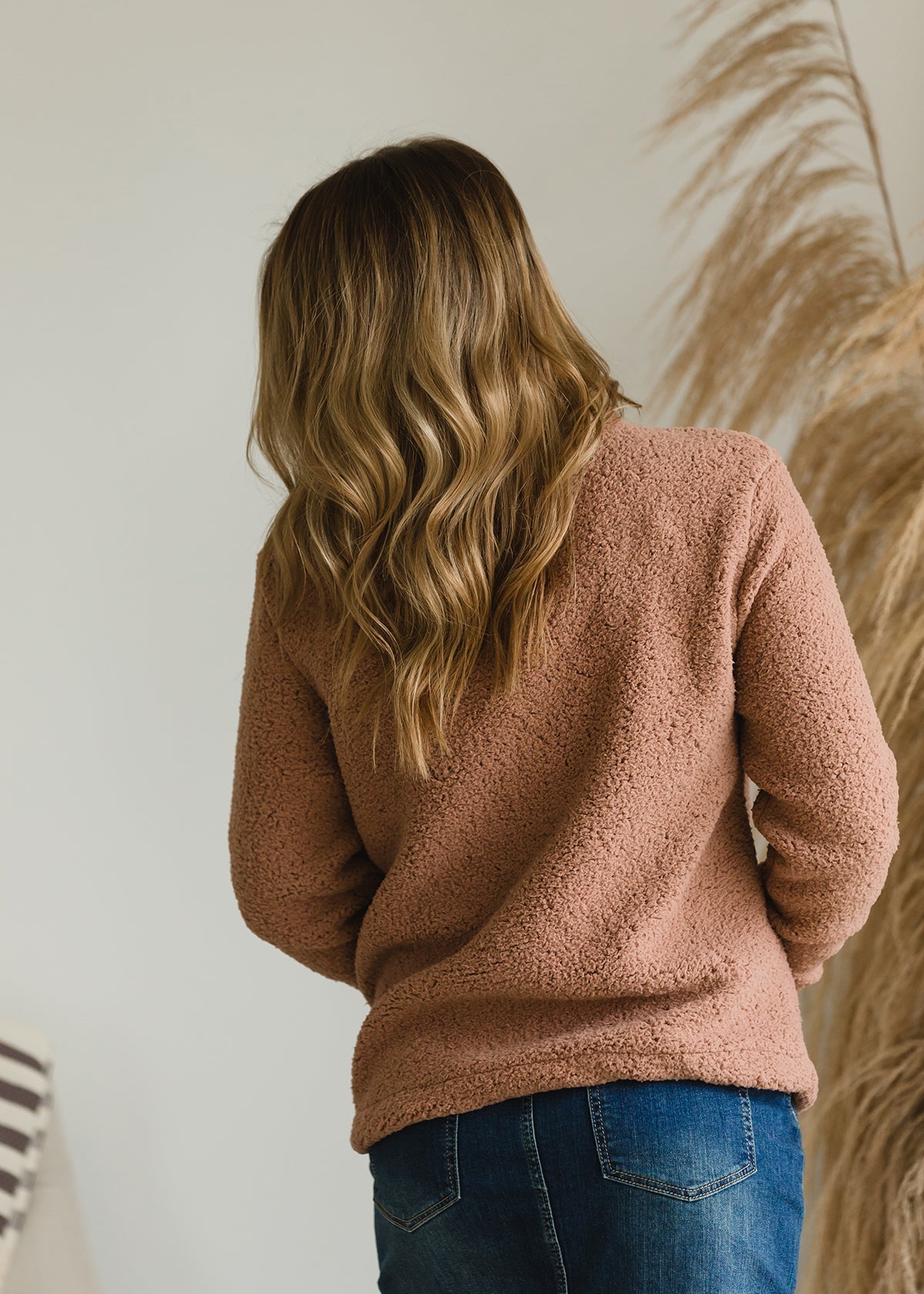 Half Zip Sherpa Sweater - FINAL SALE Tops